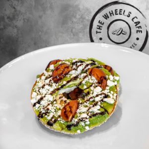 thewheelscafe_Avocado and Feta Bagel Sandwich (V) Avocado and Feta Bagel Sandwich (V)