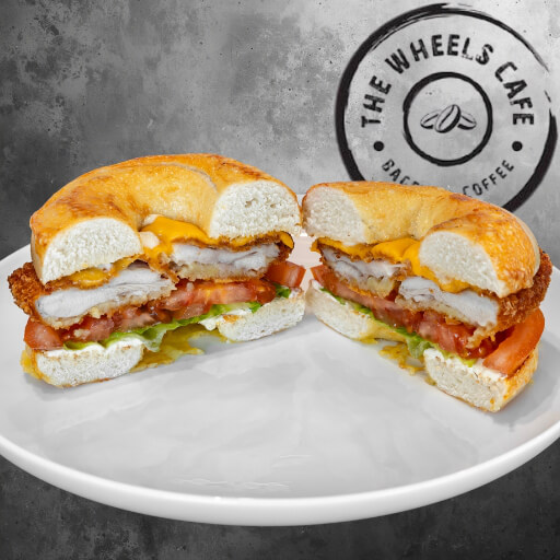Chicken Run Bagel Sandwich