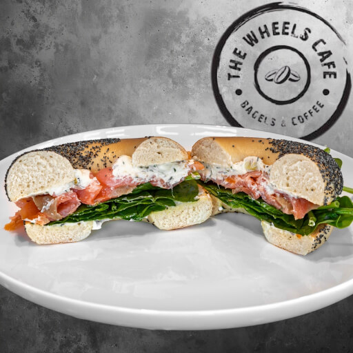 Salmon Bagel Sandwich